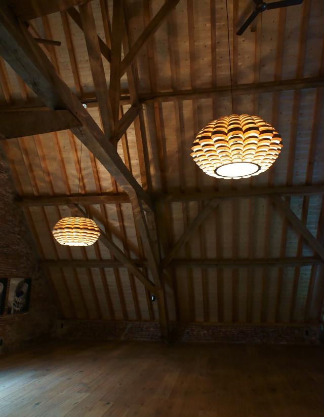 engelendael - lamp in hout fineer - luminaire en bois placage - 640 - -0000